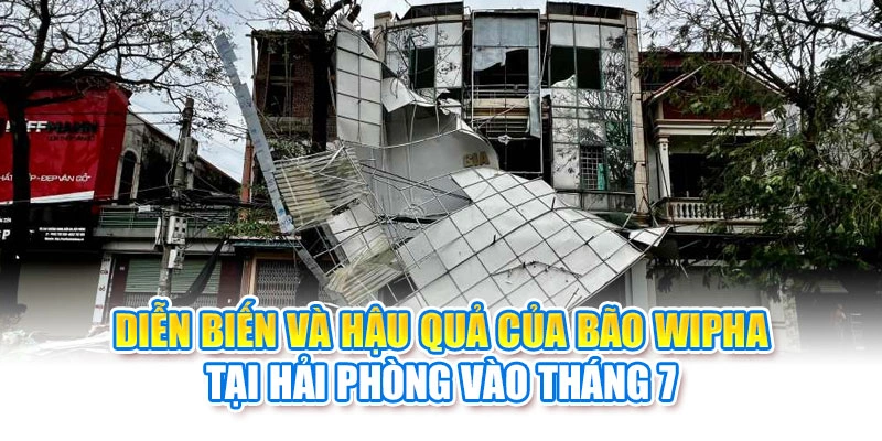 Diễn biến và hậu quả của bão Wipha tại Hải Phòng vào tháng 7
